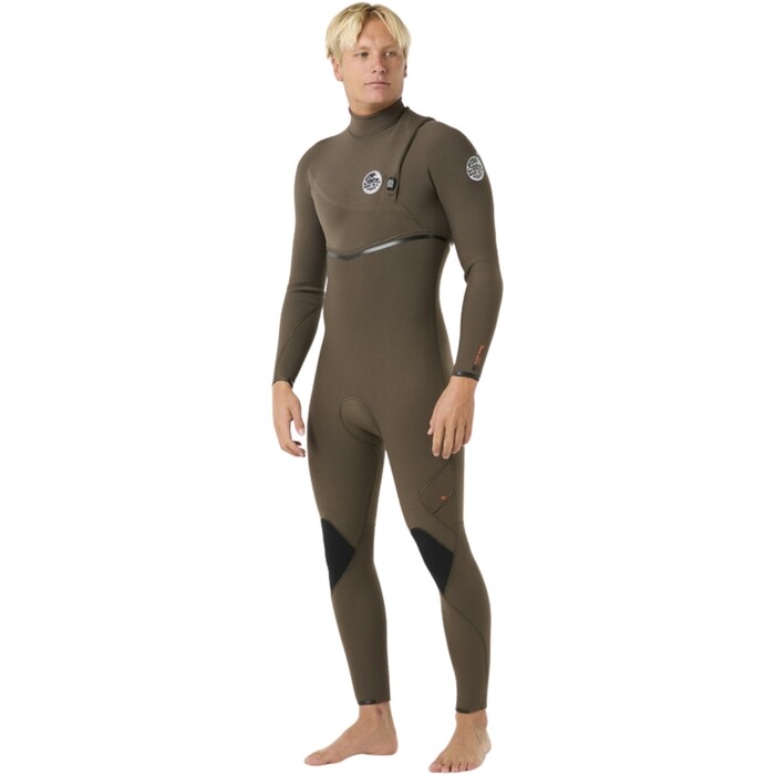 2024 Rip Curl Mens Flashbomb 3/2mm Zip Free Wetsuit 14OMFS - Deep Rock